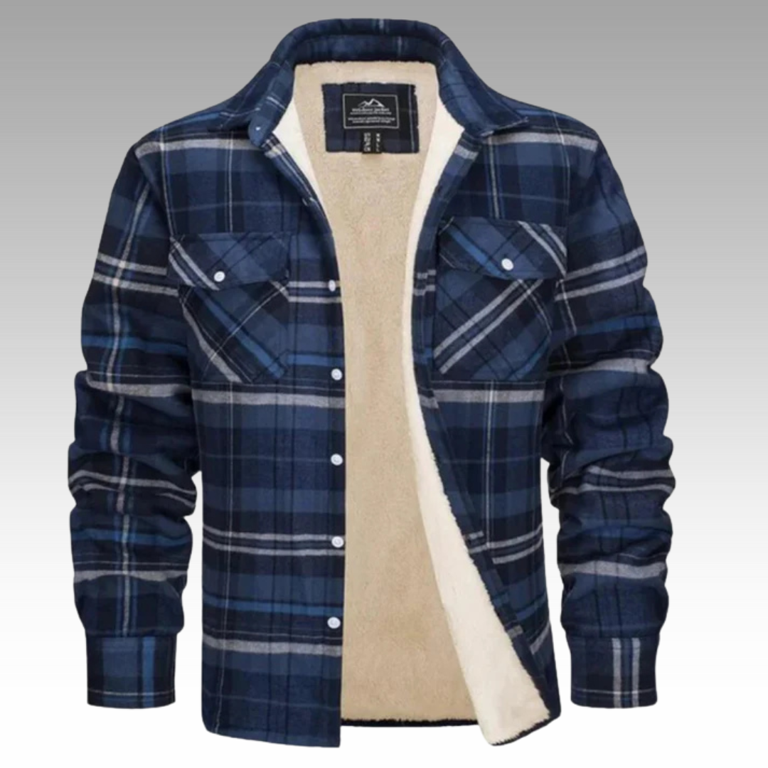 Tiago - Giacca Trucker a Righe in Fleece