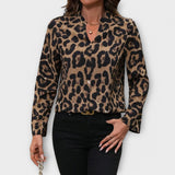 Catarina - Blusa casual leopardata