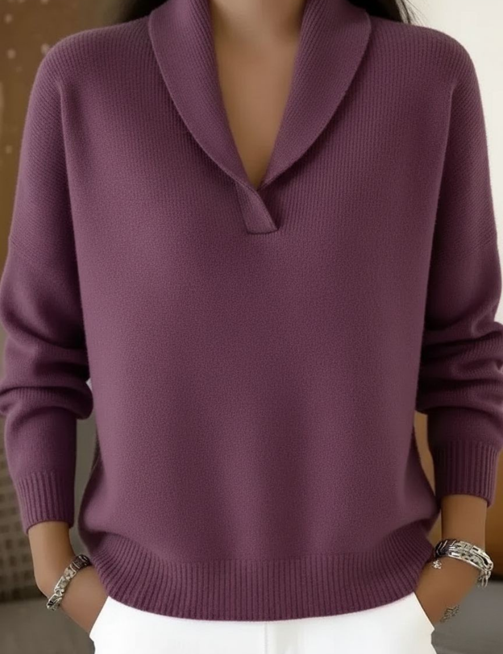 Encarna | Jersey con Scollatura a V