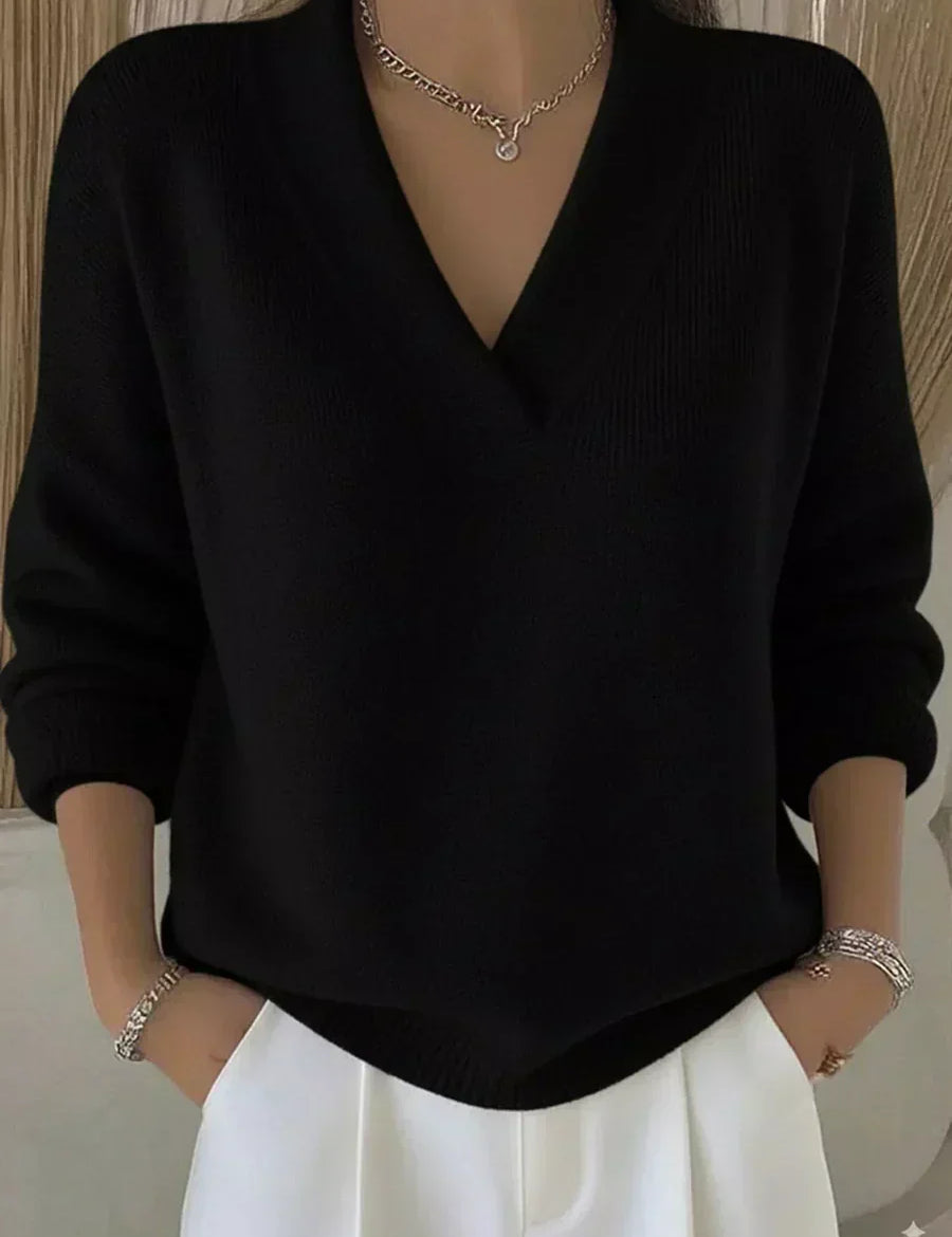 Violeta | Jersey Leggero con Scollatura a V