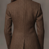 Gisèle | Blazer con Inserti a Zigzag Stampati