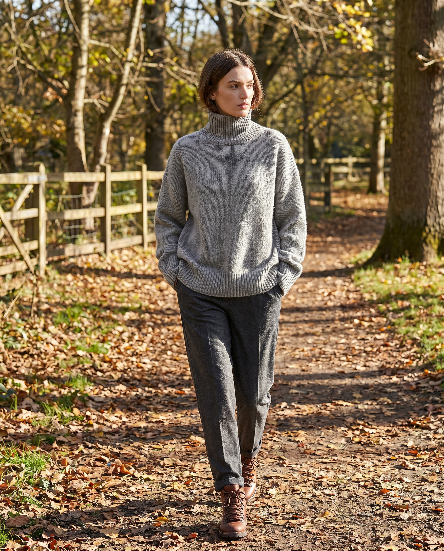 Genevieve | Maglione Relaxato con Collo Alto