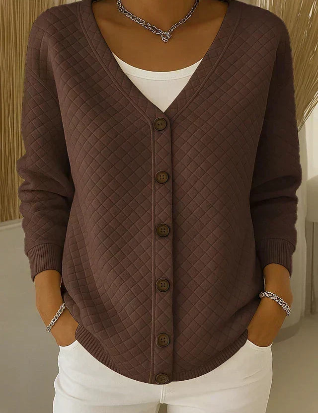 Leonor | Giacca in Maglia Imbottita con Bottoni