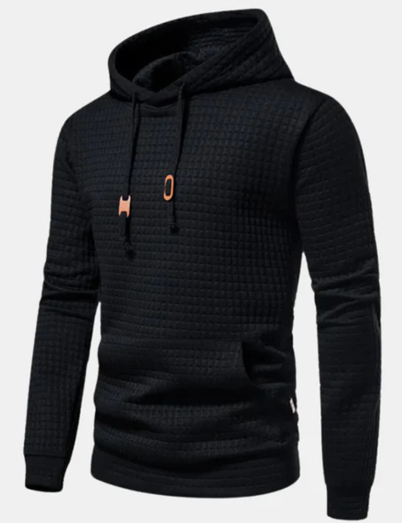 Asher | Felpa con Cappuccio a Maglia Waffle