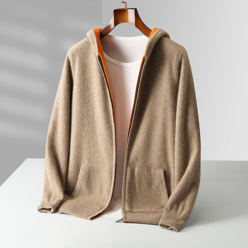Felpa Reversibile in Cashmere Nolan
