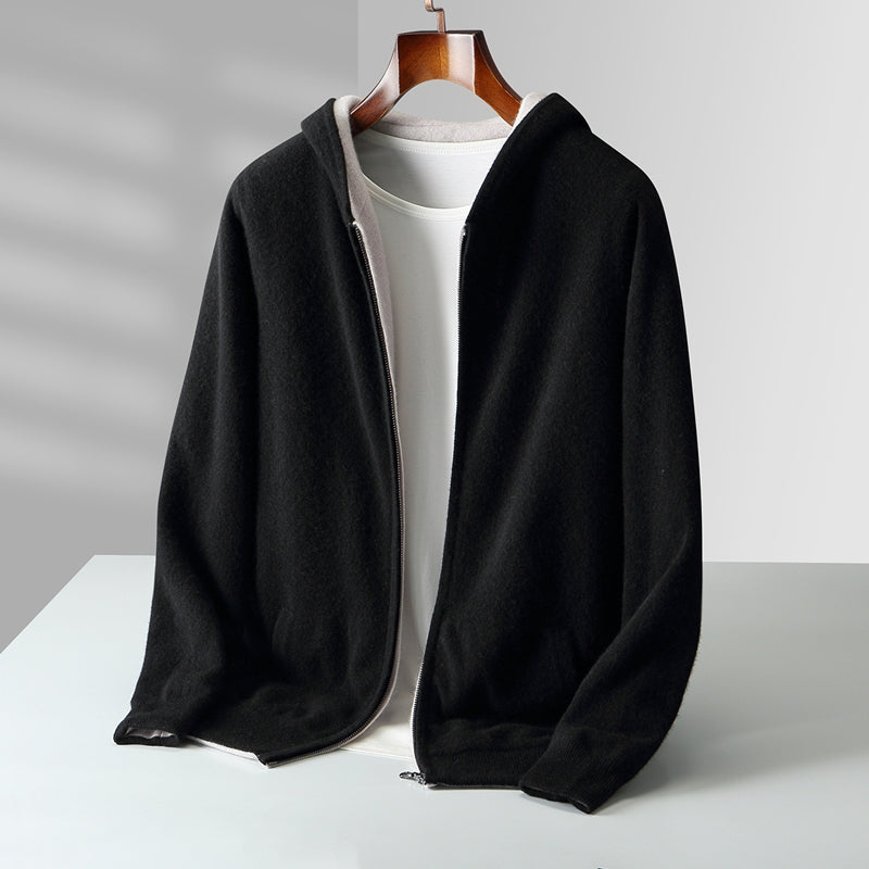Felpa Reversibile in Cashmere Nolan