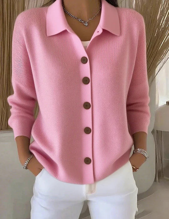 Josefina | Cardigan in Maglia con Collo e Bottoni