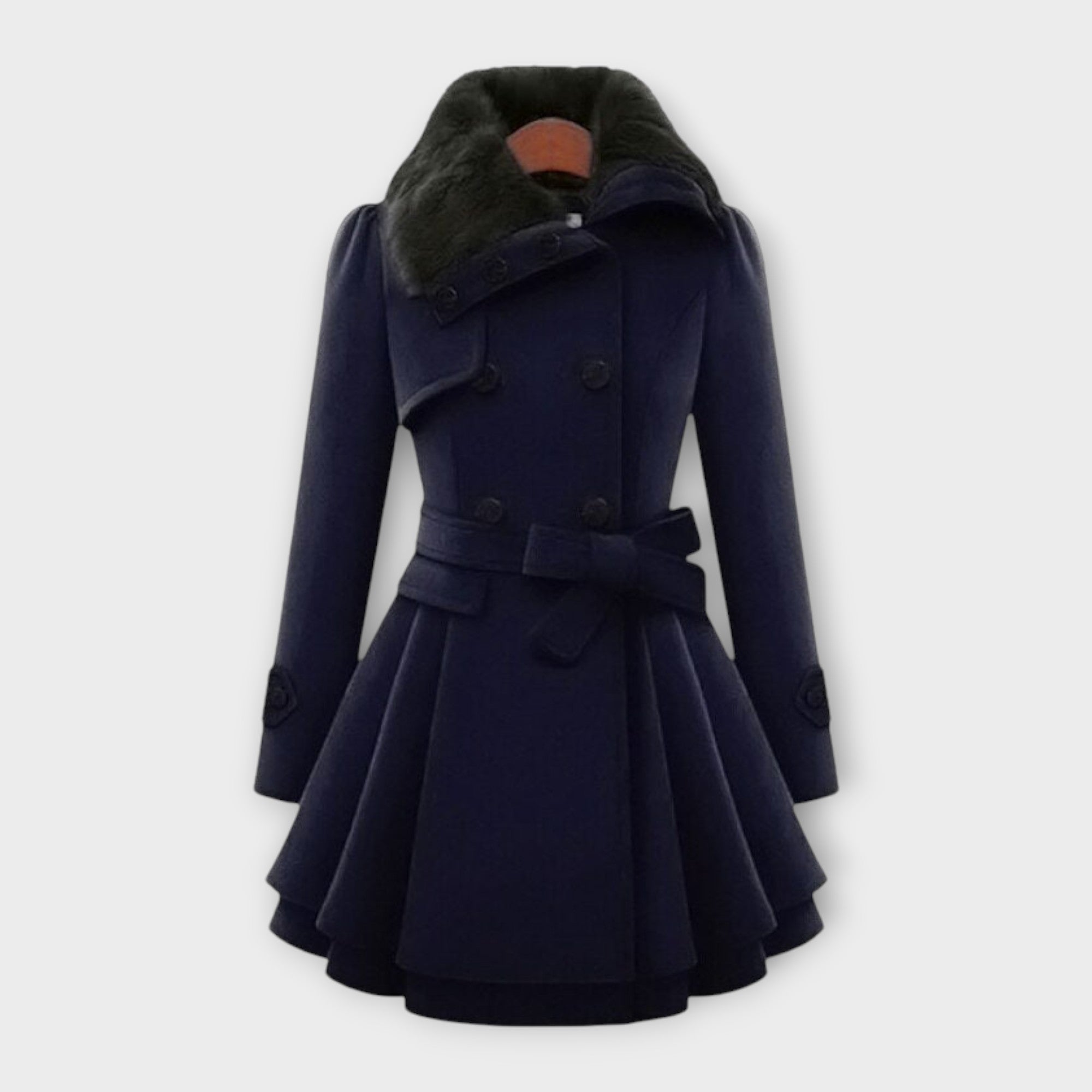 Ema - Cappotto Elegante con Pelliccia