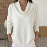Julia | Felpa con Collo Drappeggiato