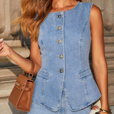 Felicia | Completo in denim elegante