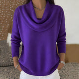 Julia | Felpa con Collo Drappeggiato