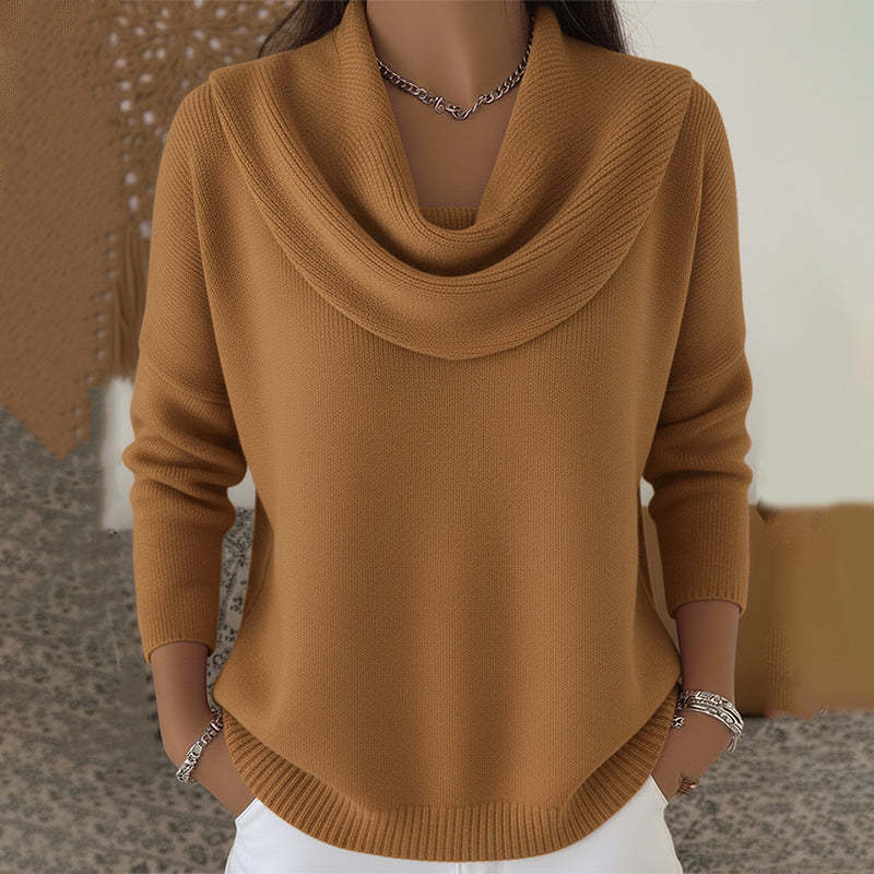 Julia | Felpa con Collo Drappeggiato