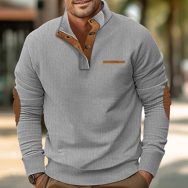 Bellonaro™ | Felpa in corduroy con bottoni a quarto