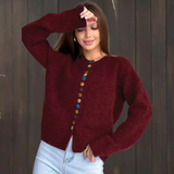 Nicole - Cardigan con Dettaglio di Bottoni
