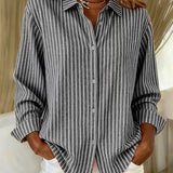 Jimena | Camicia a Righe con Bottoni