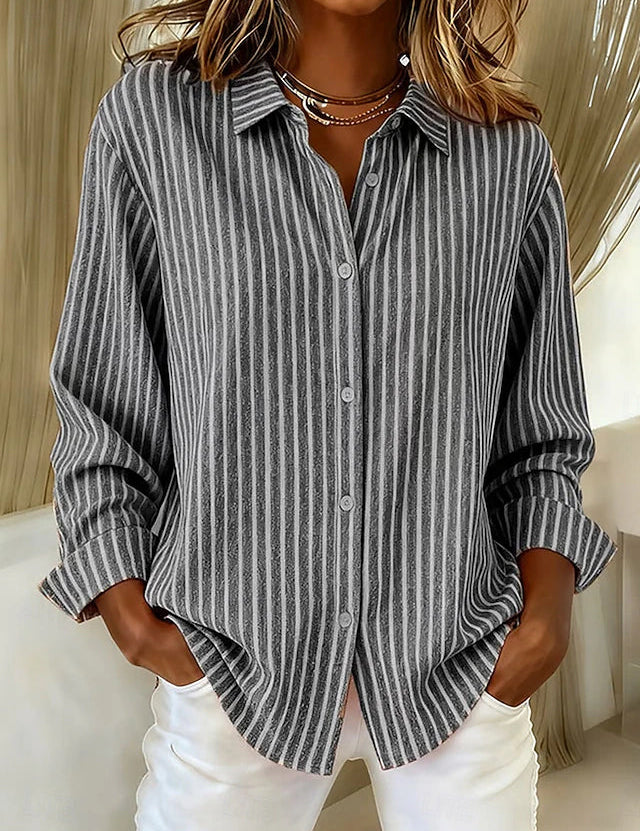 Jimena | Camicia a Righe con Bottoni