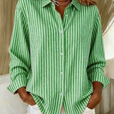 Jimena | Camicia a Righe con Bottoni