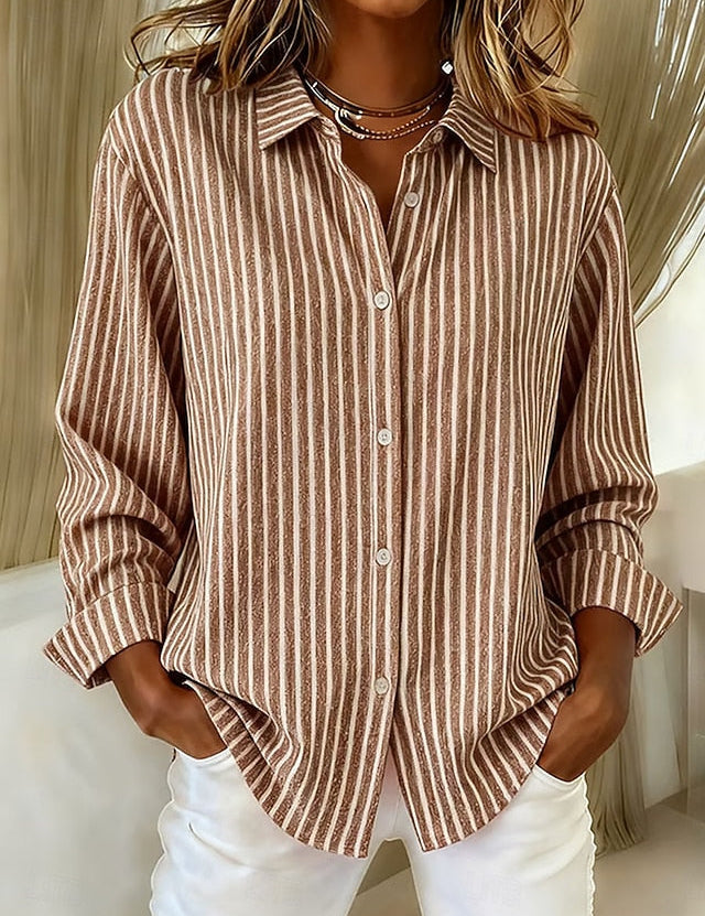 Jimena | Camicia a Righe con Bottoni
