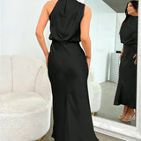 Tyra | Vestito da sera elegante con scollo all'americana