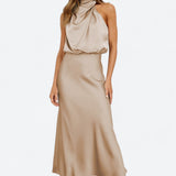 Tyra | Vestito da sera elegante con scollo all'americana