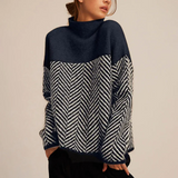Halle | Maglione Collo Alto Chevron