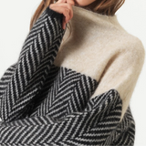 Halle | Maglione Collo Alto Chevron