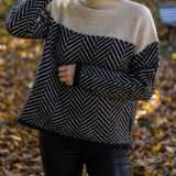 Halle | Maglione Collo Alto Chevron