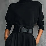 Victoire | Completo Nero con Collo Alto & Pantaloni