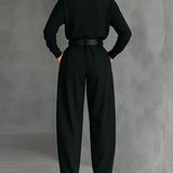 Victoire | Completo Nero con Collo Alto & Pantaloni