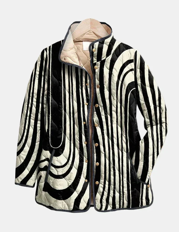 Giacca Piumino Grafica Zebra Sylvie