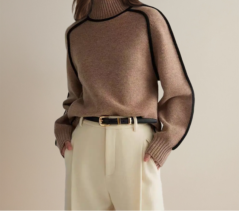 Alea | Maglione Oversized con Collo Alto Chunky