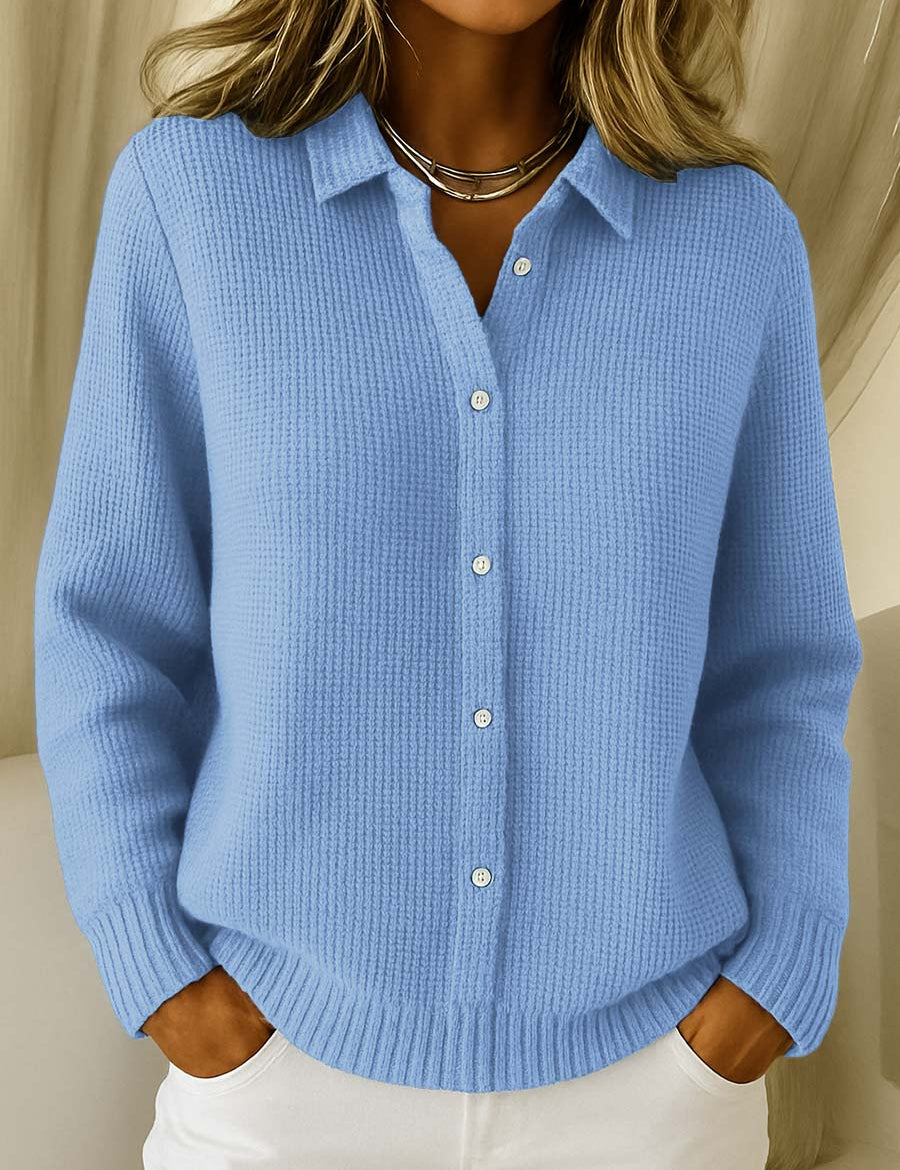Carmela | Giacca in Maglia Testurizzata con Bottoni