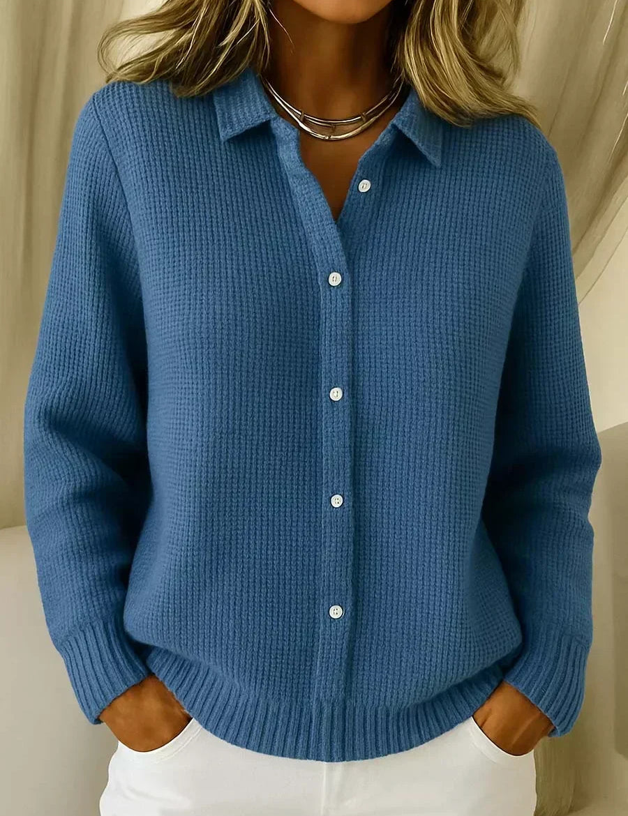 Carmela | Giacca in Maglia Testurizzata con Bottoni