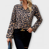 Catarina - Blusa casual leopardata