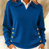 Vicenta | Maglione con Collo Polo e Bottoni