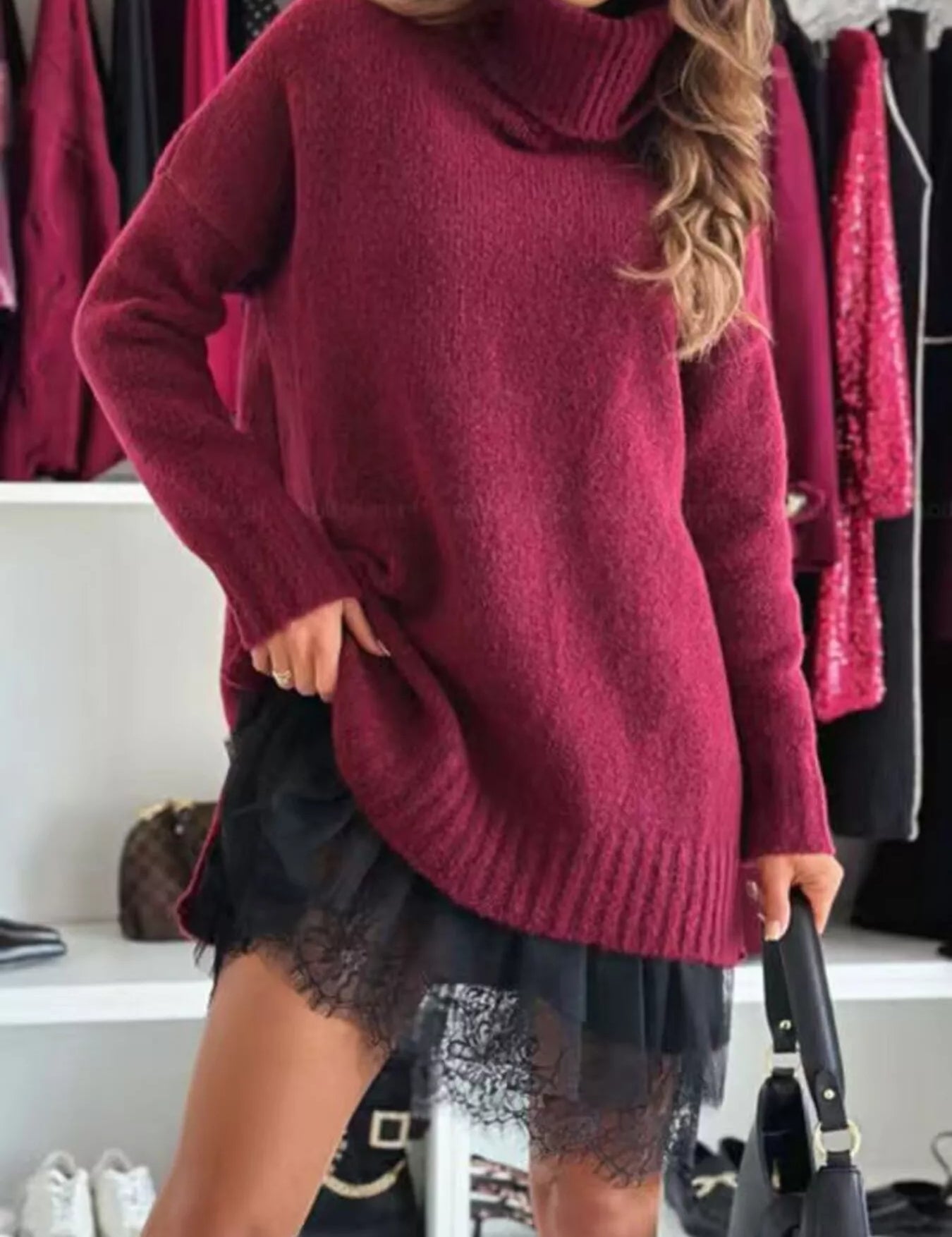 Stella | Maglione Oversized con Collo Alto