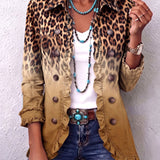 Cassandre | Blazer Leopardo Sfumato con Volant