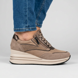 Tosca - Scarpe da tennis comode per donna con tacco