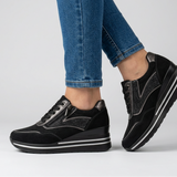 Tosca - Scarpe da tennis comode per donna con tacco