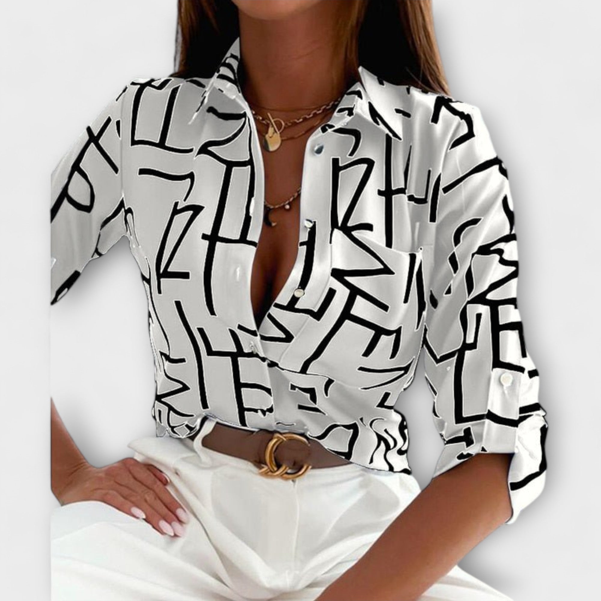 Romina - Blusa colletto classico