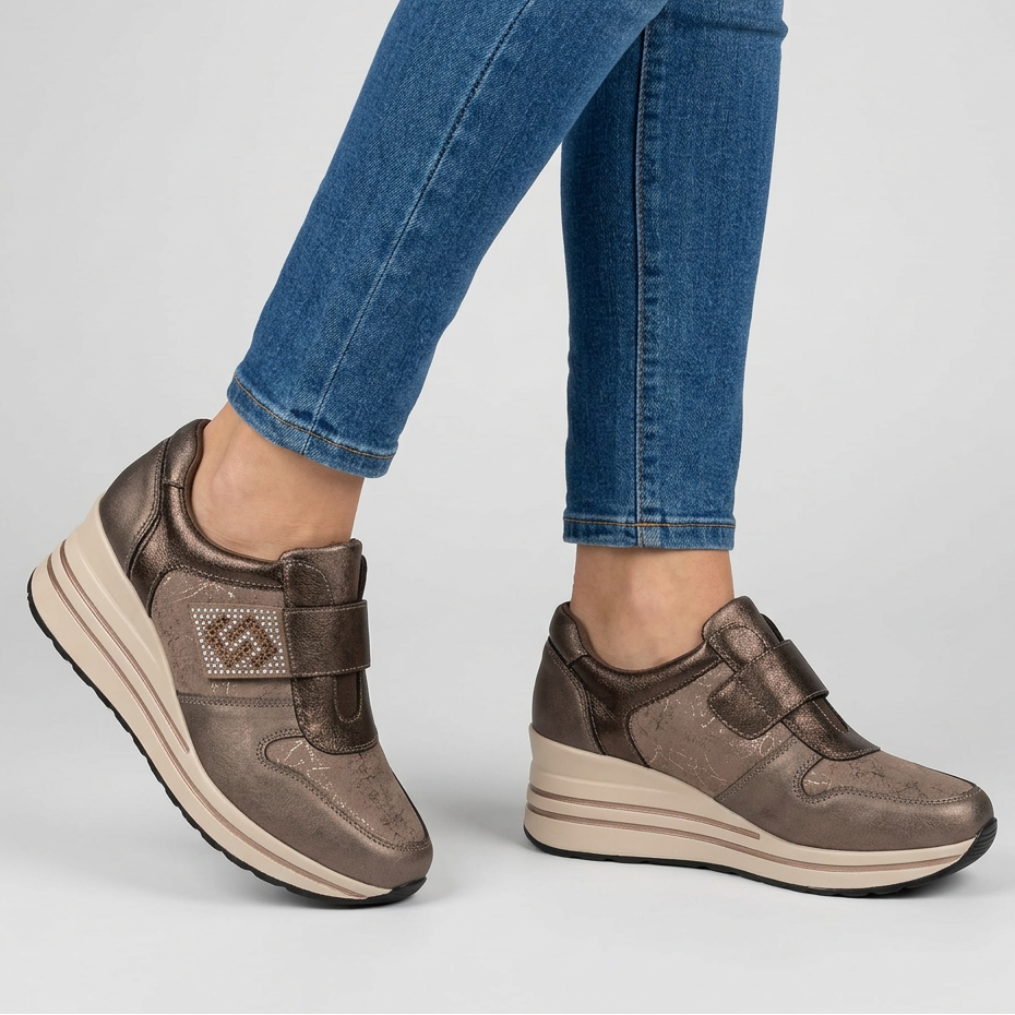 Zelinda - Scarpe comode da donna con tacco